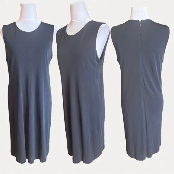 Saks Fifth Avenue 2 Piece Black Formal Dress & 1 Button Cardigan 10 Vintage VGC - Picture 4 of 16